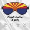 Arizona Flag print Unisex Sleeping Eye Mask,Soft Blocking Eye Mask Adjustable Strap Sleeping Face mask view 3