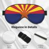 Arizona Flag print Unisex Sleeping Eye Mask,Soft Blocking Eye Mask Adjustable Strap Sleeping Face mask view 4