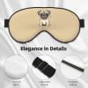 Funny Cartoon Pug Puppy Dogs print Unisex Sleeping Eye Mask,Soft Blocking Eye Mask Adjustable Strap Sleeping Face mask view 4