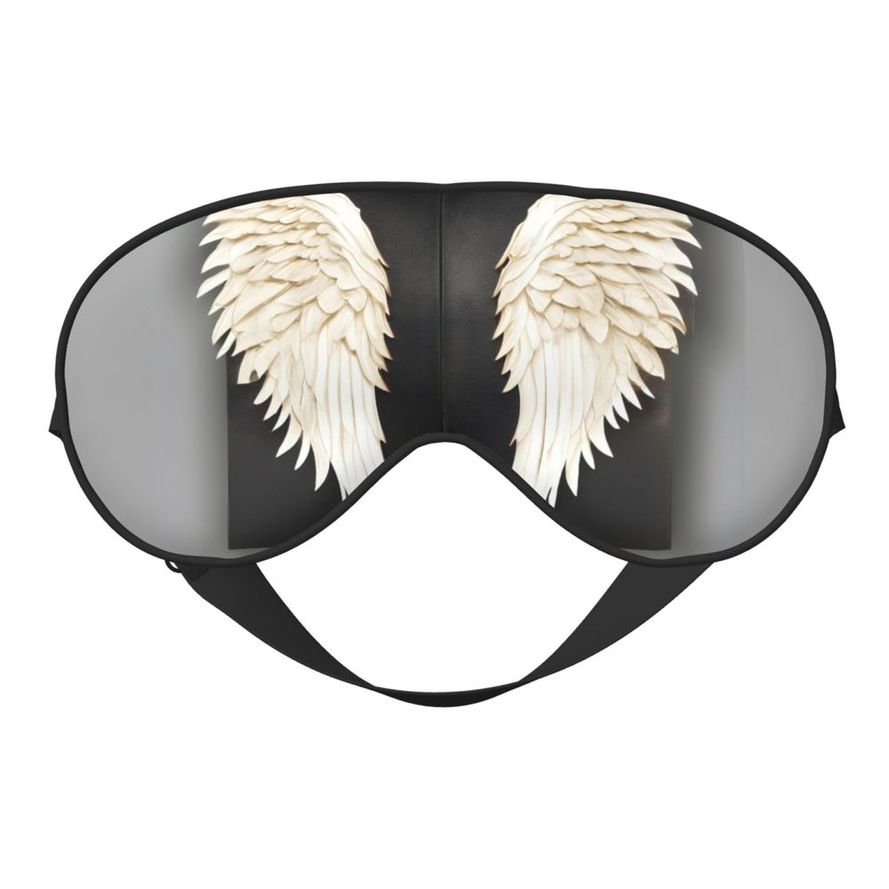 angel feathers print Unisex Sleeping Eye Mask,Soft Blocking Eye Mask Adjustable Strap Sleeping Face mask