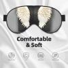 angel feathers print Unisex Sleeping Eye Mask,Soft Blocking Eye Mask Adjustable Strap Sleeping Face mask view 3