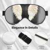 angel feathers print Unisex Sleeping Eye Mask,Soft Blocking Eye Mask Adjustable Strap Sleeping Face mask view 4