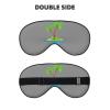 3D Palm Tree print Unisex Sleeping Eye Mask,Soft Blocking Eye Mask Adjustable Strap Sleeping Face mask view 2