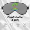 3D Palm Tree print Unisex Sleeping Eye Mask,Soft Blocking Eye Mask Adjustable Strap Sleeping Face mask view 3