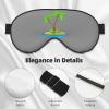 3D Palm Tree print Unisex Sleeping Eye Mask,Soft Blocking Eye Mask Adjustable Strap Sleeping Face mask view 4