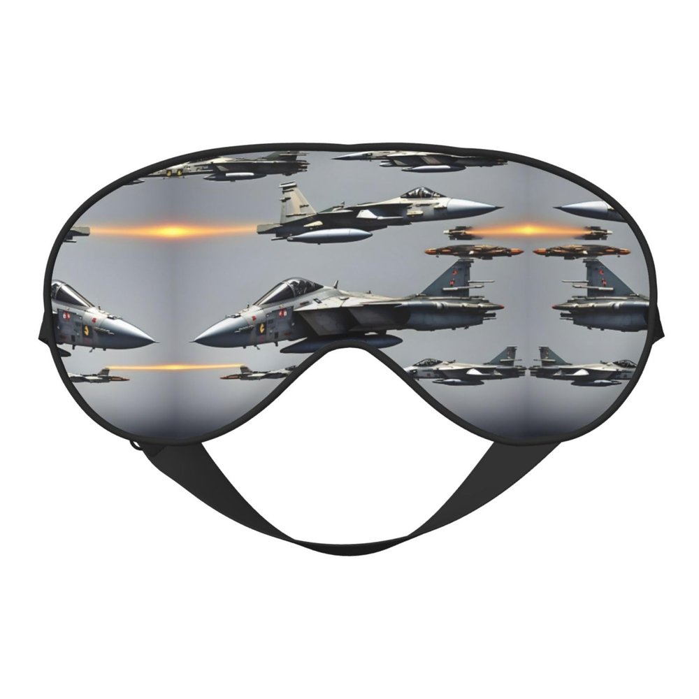 Aircraft Fighter Jets print Unisex Sleeping Eye Mask,Soft Blocking Eye Mask Adjustable Strap Sleeping Face mask