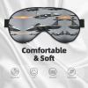 Aircraft Fighter Jets print Unisex Sleeping Eye Mask,Soft Blocking Eye Mask Adjustable Strap Sleeping Face mask view 3