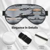 Aircraft Fighter Jets print Unisex Sleeping Eye Mask,Soft Blocking Eye Mask Adjustable Strap Sleeping Face mask view 4