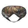 beaver working print Unisex Sleeping Eye Mask,Soft Blocking Eye Mask Adjustable Strap Sleeping Face mask view 1