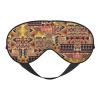 African Textile Patchwork print Unisex Sleeping Eye Mask,Soft Blocking Eye Mask Adjustable Strap Sleeping Face mask view 1