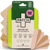 PATCH On-The-Go Natural Bamboo Adhesive Bandage Travel Kit for Sensitive Skin, Eco-Friendly Hypoallergenic Bandages, 29 ct view 1