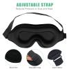 BeeVines Sleep Mask, 2 Pack 3D Contoured Sleeping Eye Masks for Lash Extensions, Night Molded Covers with Adjustable Strap, Eye Shade Cover Lashes Extension for Traveling Yoga Nap(Black & Blue) view 4