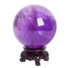 NIBHZ Amethyst Crystal Sphere Natural Crystal Ball Purple Healing Crystal Ball Raw Crafted Gifts Magic Purple Stone Ball Crystal Home Decoration,5cm view 1
