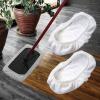 100% Cotton Mop Pad Reusable, Microfiber Reusable Mop Pads, Reusable Mop Pads Compatible 6 Pack Fiber Cloth Mop Pads for Cotton 15x8 Inches (White) view 3