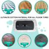 100% Cotton Mop Pad Reusable, Microfiber Reusable Mop Pads, Reusable Mop Pads Compatible 6 Pack Fiber Cloth Mop Pads for Cotton 15x8 Inches (White) view 4