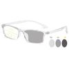 GSKFXJ Reading Sunglasses Photochromic Transition, Progressive MultiFocus Reading Glasses Lightweight TR90 Computer Readers(Clear,+1.5) view 1