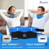 Atsuwell Neck Brace for Sleeping, Soft Cervical Collar for Support, Adjustable Neck Support Brace with Hot Cold Gel Packs Reusable for Office Pressure, Fatigue, Blue view 4