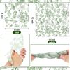 200 Pcs Sage Green Floral Paper Napkins Bulk Disposable Guest Hand Towels for Bathroom Green and White Cocktail Dinner Napkins for Wedding Bridal Shower Baby Shower Birthday Table Party Supplies view 3