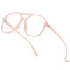 aisswzber Plastic Pilot Anti-Blue Light Glasses for Women Men Classic Vintage Trendy Square Aviators view 1