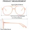 aisswzber Plastic Pilot Anti-Blue Light Glasses for Women Men Classic Vintage Trendy Square Aviators view 4