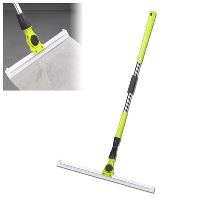 RRRYYYZZ Silicone Brooms for Floor Cleaning, with 51 Long Handle Squeegee Broom for Floor, Silicone Brooms for Floor Cleaning for Concrete Floor,Bathroom Tile