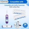 20 Count Swiffer Wet Pads Refill - Plant Fiber Material for Effective Cleaning, Disposable Power Mop Pads Refills, Blue Color view 2