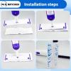 20 Count Swiffer Wet Pads Refill - Plant Fiber Material for Effective Cleaning, Disposable Power Mop Pads Refills, Blue Color view 3