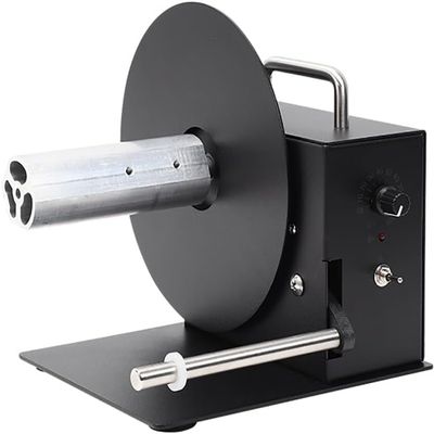 Automatic Label Rewinder, Speed Adjustable Label Rewinder Machine, Workroom Two-Way Rewinding 180mm, for Clothing Tags, Bar Code, Self Adhesive Stickers.