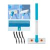 3-in-1 window screen cleaning brush, pet hair remover, magic cleaning tool, window mesh, window cleaning brush and scraper, used for screen, sofa, and wall cleaning (Window brush and 4 gap brushes) view 2