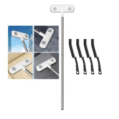 3-in-1 Window Screen Cleaning Brush Magic Cleaning Tool, Window Grid, Window Cleaning Brush and Scraper, Used for Screen, Sofa, Wall Cleaning Gap Brush (Window brush and 4 gap brushes)