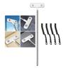 3-in-1 Window Screen Cleaning Brush Magic Cleaning Tool, Window Grid, Window Cleaning Brush and Scraper, Used for Screen, Sofa, Wall Cleaning Gap Brush (Window brush and 4 gap brushes) view 1