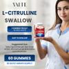 L Citrulline Gummies for Men - Powerful Vasodilator with Calcium, 1600mg per Serving, Extra Strength, Boosts Nitroxyl and Nitric Oxide Production, Supports Energy and Endurance, 60 Chewable Gummy view 4