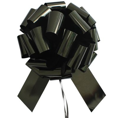 1Pc Giant Pull Bows,16 Inch Giant Car Bow Large Gift Bow Large Christmas Gift Refrigerator New House Bicycle and Party Decoration Giant Gift Packaging Bow (Black)