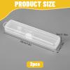 COMNICO Travel Toothbrush Case, 2 Pcs Travel Size Toothbrush Holder Portable Clear Toothbrush and Toothpaste Storage Container Hard Plastic Transparent Toothbrush Carrying Box for Travel Use view 2