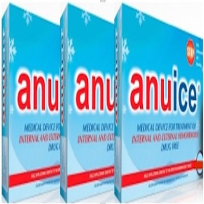ANUICE - Goodbye Hemorrhoids Medical Device to Treat Internal and External Hemorrhoids, Without The Dramatic Effects of Surgery. Pack of 3