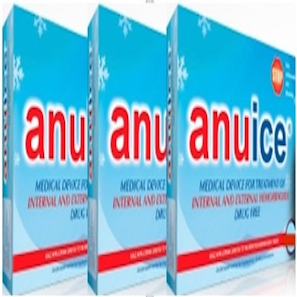ANUICE - Goodbye Hemorrhoids Medical Device to Treat Internal and External Hemorrhoids, Without The Dramatic Effects of Surgery. Pack of 3