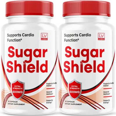 (2 Pack) Sugar Shield, Sugar Shield Blood Support, Sugar Shield Pills, Sugar Shield Capsules, Sugar Shield All Natural, SugarShield, Sugar Shield Advanced Formula, Sugar Shield Reviews, 60 Capsules