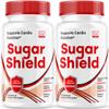 (2 Pack) Sugar Shield, Sugar Shield Blood Support, Sugar Shield Pills, Sugar Shield Capsules, Sugar Shield All Natural, SugarShield, Sugar Shield Advanced Formula, Sugar Shield Reviews, 60 Capsules view 1