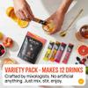 Craft Cocktail & Mocktail Mixers - Single Serve - Shelf Stable - Liquid - No Gross Powders - Mix with your favorite spirit or non-alc option - Made with Natural Flavors, Vegan, GF (12 Count Variety Pack) view 2
