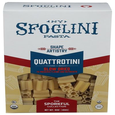 SFOGLINI Organic Quattrotini Sporkful Collection Pasta, 16 OZ