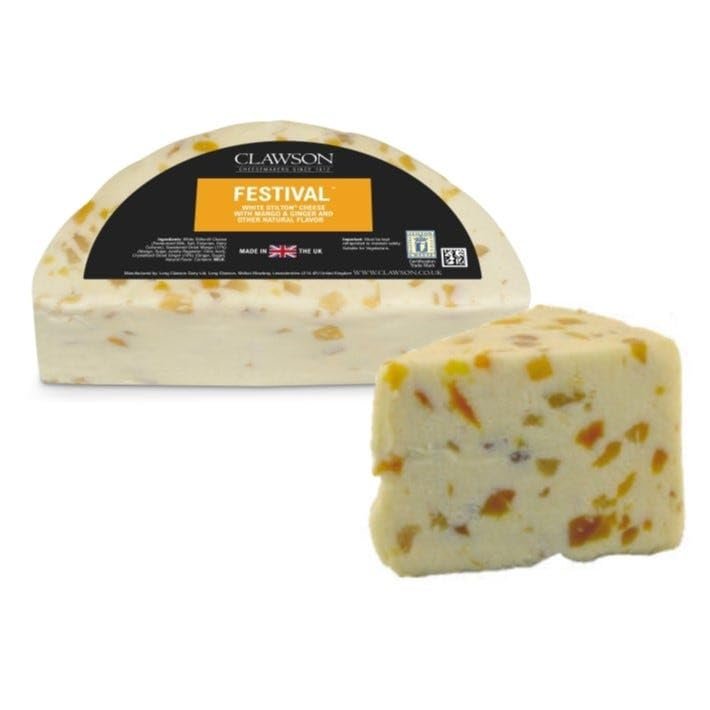 Long Clawson White Stilton Mango & Ginger 1 lb, 2 Pack