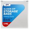 1000 Count - Slider Zip Food Storage Snack Bags, 6" x 6" (1 Pint) 3 Mil Heavy Duty, Strong & Durable For Freezer Storage, For Sandwiches, Snacks & More. GPI view 1