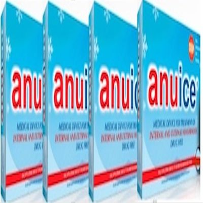 ANUICE - Goodbye Hemorrhoids with Anuice - Medical Device to Treat Internal and External Hemorrhoids, Without The Dramatic Effects of Surgery. Pack of 4