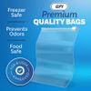 100 Count - Slider Zip Food Storage Sandwich Bags, 7" x 9" 3 Mil Heavy Duty, Strong & Durable For Freezer Storage, For Sandwiches, Snacks & More. GPI view 3