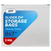 1000 Count - Slider Zip Quart Food Storage Bags, 8" x 7" 3 Mil Heavy Duty, Strong & Durable For Freezer Storage, For Sandwiches, Snacks & More. GPI view 1