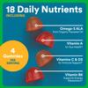 SmartyPants Multivitamin for Men, Organic Gummies: Methylfolate, Omega 3 (ALA), Vitamin D3, C, Vitamin B12, B6, A, K & Zinc for Immune Support, Biotin, Vegetarian, 120 Gummies (30 Day Supply) view 4