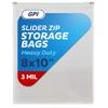 1000 Count - Slider Zip Food Storage Bags, 8" x 10" (1/2 Gallon) 3 Mil Heavy Duty, Strong & Durable For Freezer Storage, For Sandwiches, Snacks & More. GPI view 1
