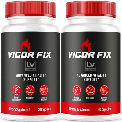 (2 Pack) Vigor Fix Pills, Vigor Fix, Vigor Fix Advanced Formula, Vigor Fix Formula, Vigor Fix Vitamin, VigorFix Pills 120 Capsules for 2 Months