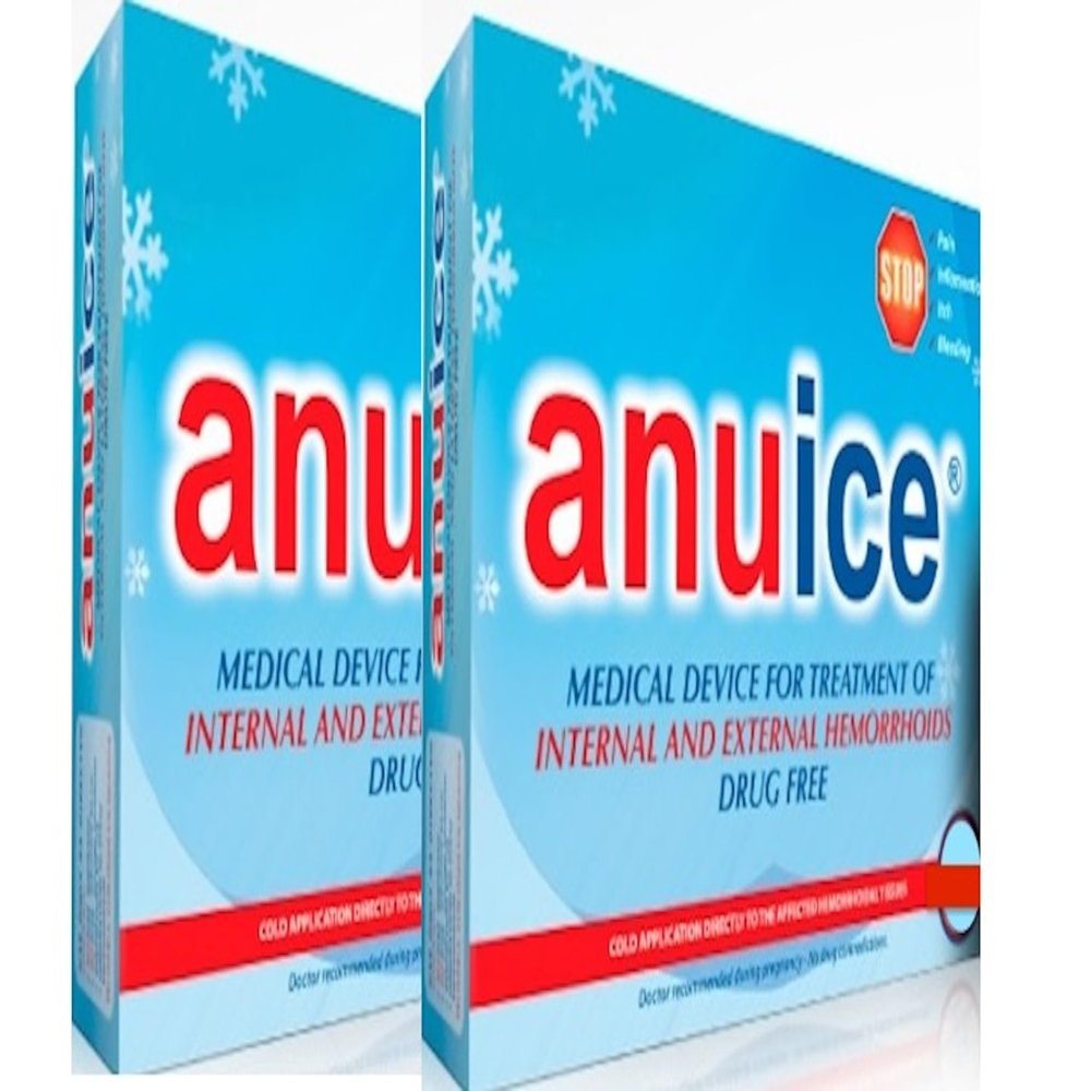 ANUICE Goodbye Hemorrhoids Medical Device to Treat Internal and External Hemorrhoids, Without The Dramatic Effects of Surgery. Pack of 2