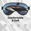 Orca Killer Whale print print Unisex Sleeping Eye Mask,Soft Blocking Eye Mask Adjustable Strap Sleeping Face mask view 3